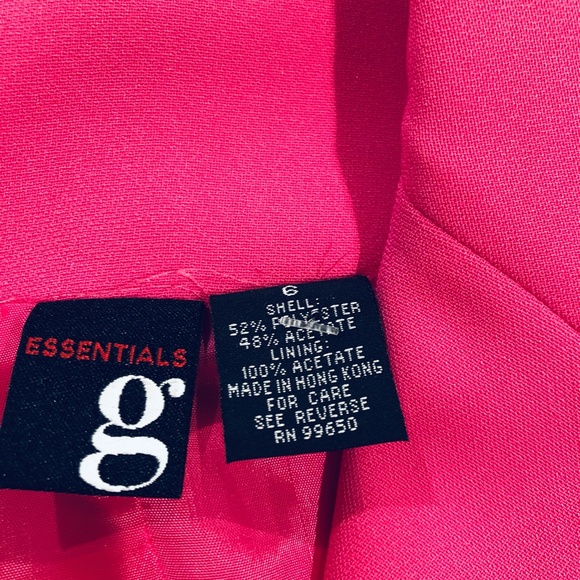 Pink Blazer Jacket with Two Front Pockets - Picture 3 of 3